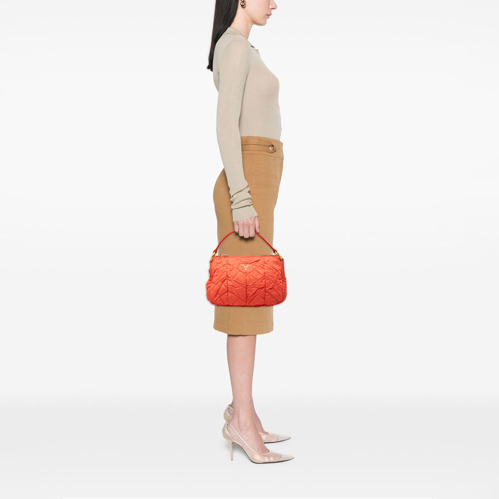 Pre-Loved Prada Quilted Tessuto Hobo - Picture 6 of 6